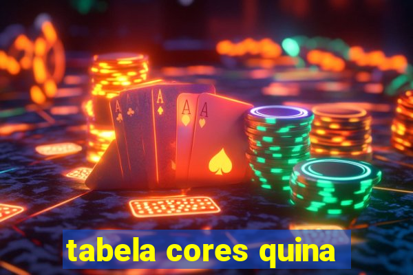 tabela cores quina